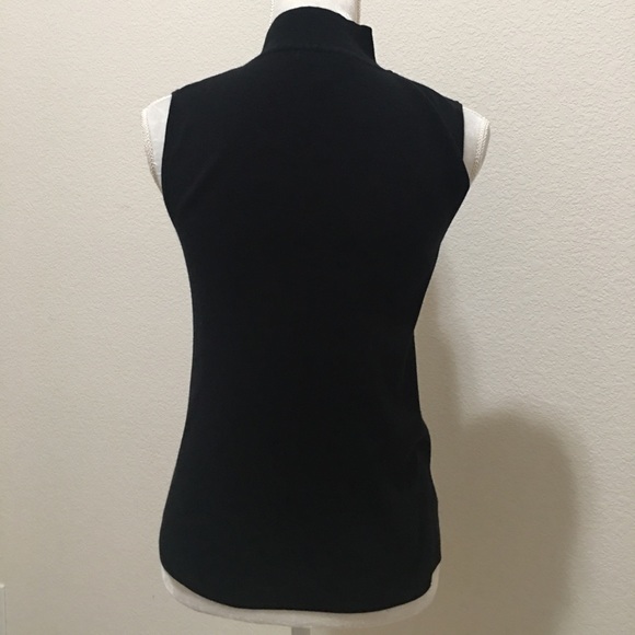 Black Sleeveless Mock Turtleneck - Picture 3 of 6